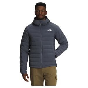 The North Face Belleview Stretch Hooded Down Jacket Vanadis Grey Size 2XL NWOT